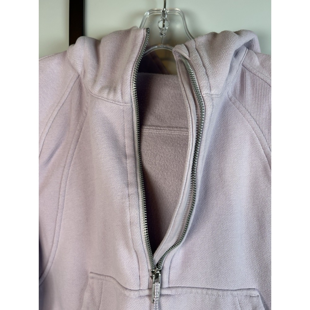 Lululemon Scuba Oversized Half-Zip Hoodie Women M/L Pink Athleisure Cropped - Picture 4 of 9